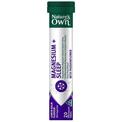 Nature's Own Magnesium + Passionflower Sleep Effervescent Tablets - 20