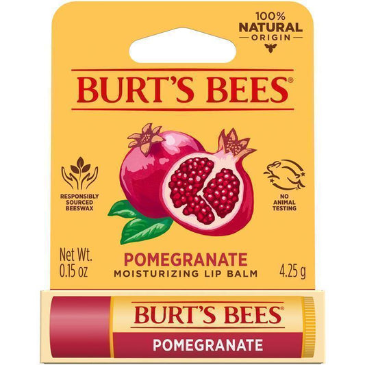 Burt's Bees Pomegranate Replenishing Lip Balm 4.25g - 100% Natural-Auzzi Store