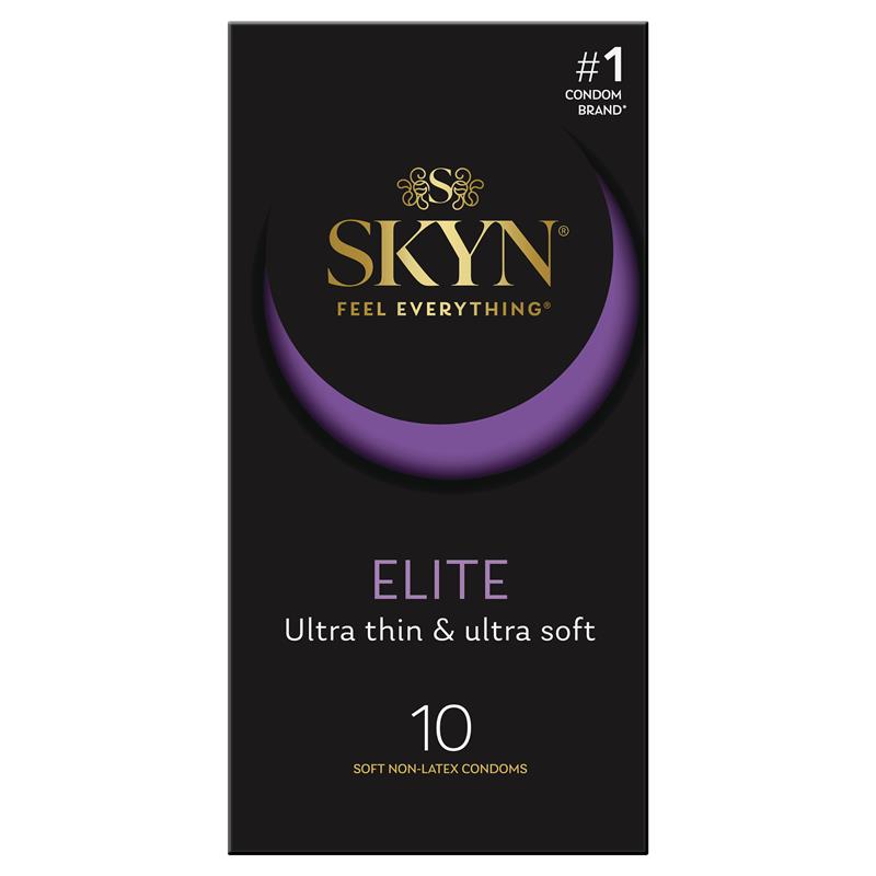 SKYN Elite Ultra Thin Non-Latex Condoms, 10 Pack