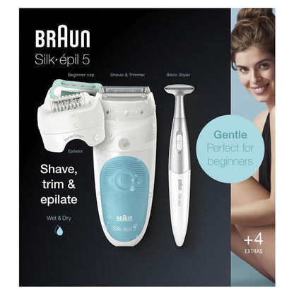 Braun Silk-épil 5-810 Gentle Women's Wet & Dry Epilator, 1 Kit