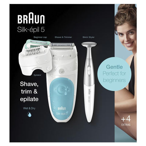 Braun Silk-épil 5-810 Gentle Women's Wet & Dry Epilator, 1 Kit - Auzzistore