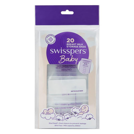 Swisspers Breast Milk Storage Bags - 20 Pack-Auzzi Store