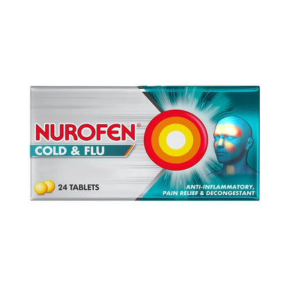 Nurofen Cold and Flu Multi-Symptom Relief Tablets 200mg - 24 Pack-Auzzi Store
