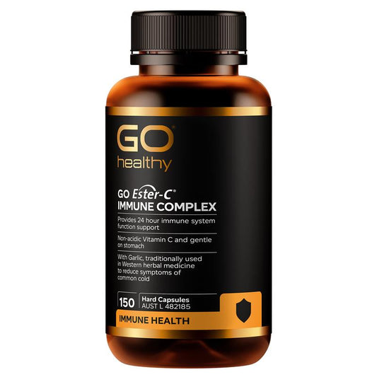 GO Healthy Ester-C Immune Complex 150 Hard Capsules - 24-Hour Immune Support-Auzzi Store