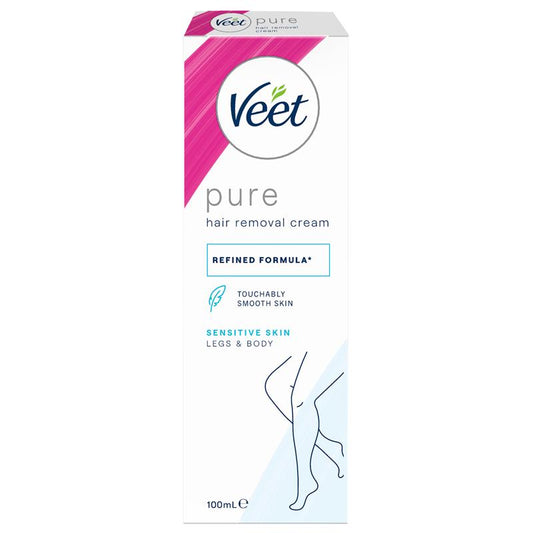 Veet Pure Hair Removal Cream for Sensitive Skin - 100ml-Auzzi Store