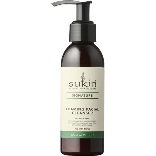 Sukin Signature Foaming Facial Cleanser Pump 125ml - Refreshing Gel Cleanser-Auzzi Store