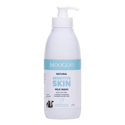 MooGoo Milk Body Wash 500ml – Natural, Sulfate & Paraben Free, Gentle Cleanser - Auzzistore