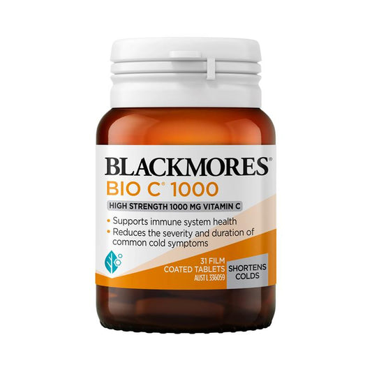 Blackmores Bio C 1000mg - Immune Support in Convenient Tablet Form (31 Tablets)-Auzzi Store