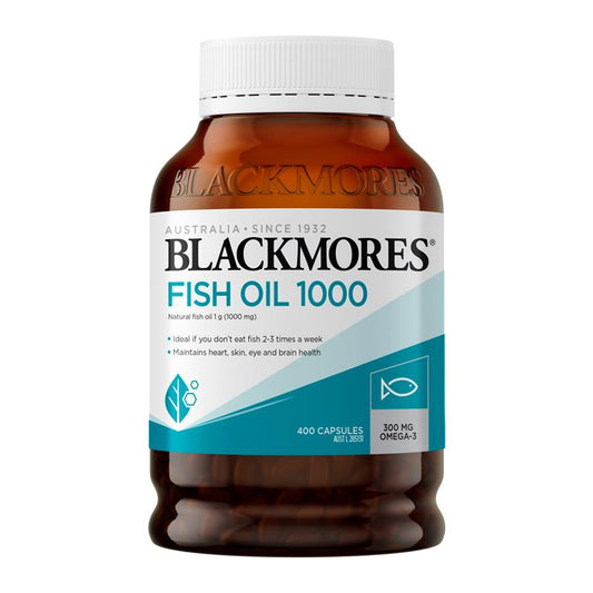 Blackmores Fish Oil 1000mg - 400 Capsules for Heart and Brain Health-Auzzi Store