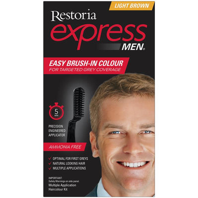 Restoria Express for Men Light Brown 90g - Quick Hair Color Solution