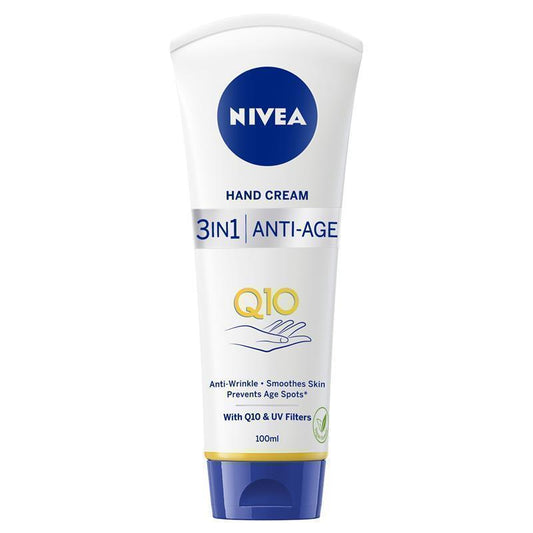 NIVEA Q10 3-in-1 Anti-Age Hand Cream with UV Filters - 100ml