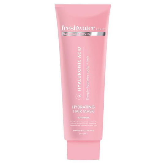 Freshwater Farm Hydrating Hyaluronic Hair Mask with Rosewater - 240ml