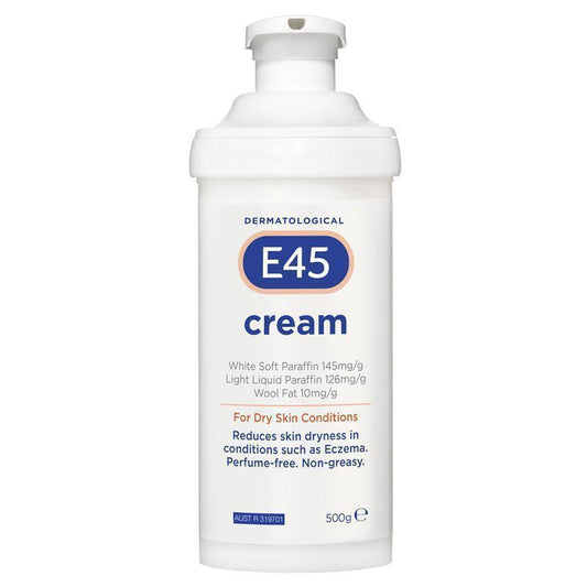 E45 Dermatological Cream Pump 500g - Ultimate Relief for Dry Skin