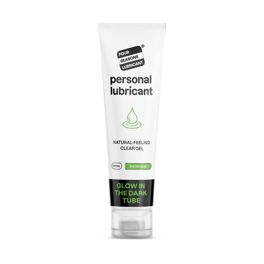 Four Seasons Water-Based Lubricant 100ml - Glow in Dark Tube, Enhances Sensitivity - Auzzistore