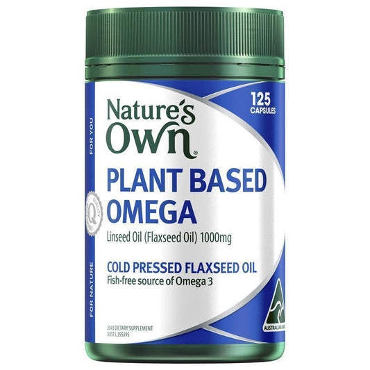 Nature's Own Plant Based Omega 125 Capsules - Omega 3 & 9 Source