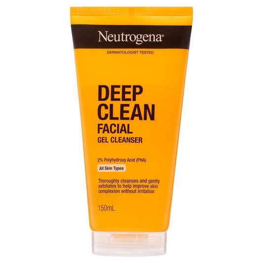 Neutrogena Deep Clean Facial Cleanser 150g - Gentle Exfoliation