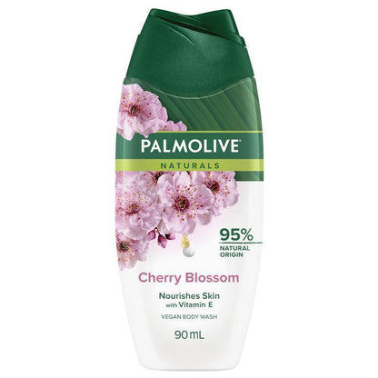 Palmolive Naturals Cherry Blossom Body Wash 90ml – Moisturizing Almond Milk, Paraben-Free