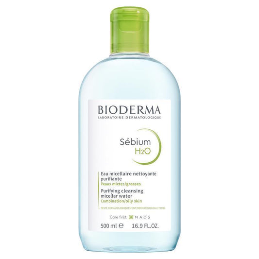Bioderma Sebium H2O Micellar Water 500ml - Purifying Cleanser for Oily Skin-Auzzi Store