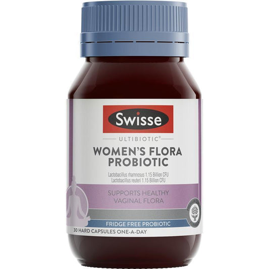 Swisse Ultibiotic Women's Flora Probiotic - 30 Capsules for Feminine Health - Auzzi Store
