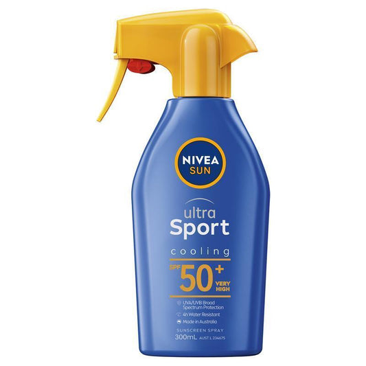 NIVEA Sun Ultra Sport Cooling SPF50+ Sunscreen Spray - 300ml - Auzzi Store