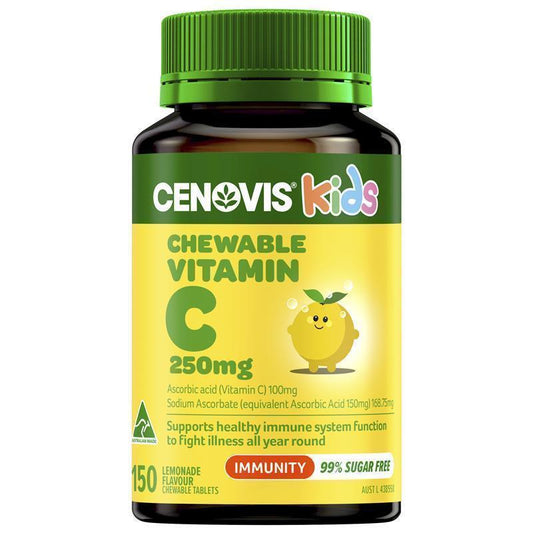 Cenovis Kids Vitamin C Chewable Tablets 250mg Lemonade - 150 Tablets