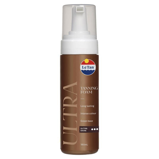 Le Tan Classic Tan Self Tanning Foam Ultra Dark 180ml - Achieve a Deep, Bronzed Glow