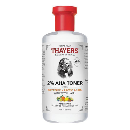 Thayers Pore Refining 2% AHA Tonic Toner 355ml - Exfoliating Facial Toner