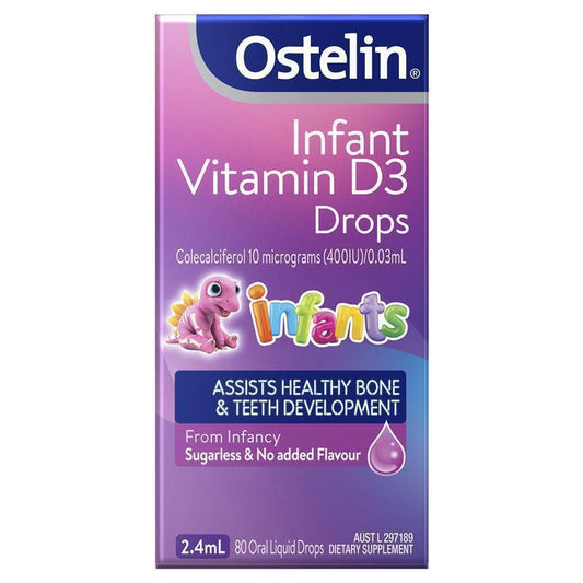 Ostelin Infant Vitamin D3 Drops 2.4ml - Essential Bone Health - Auzzi Store