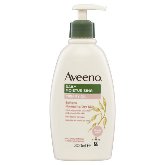 Aveeno Daily Moisturising Creamy Oil Almond Scent Body Lotion - 300ml