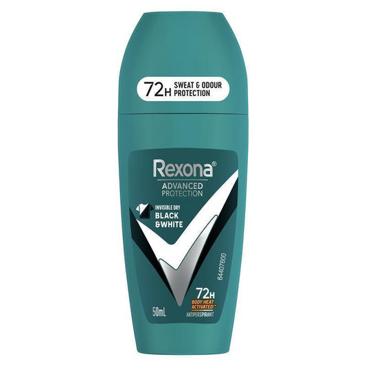 Rexona for Men Antiperspirant Deodorant Roll On Invisible Dry 50ml - Advanced Protection - Auzzistore