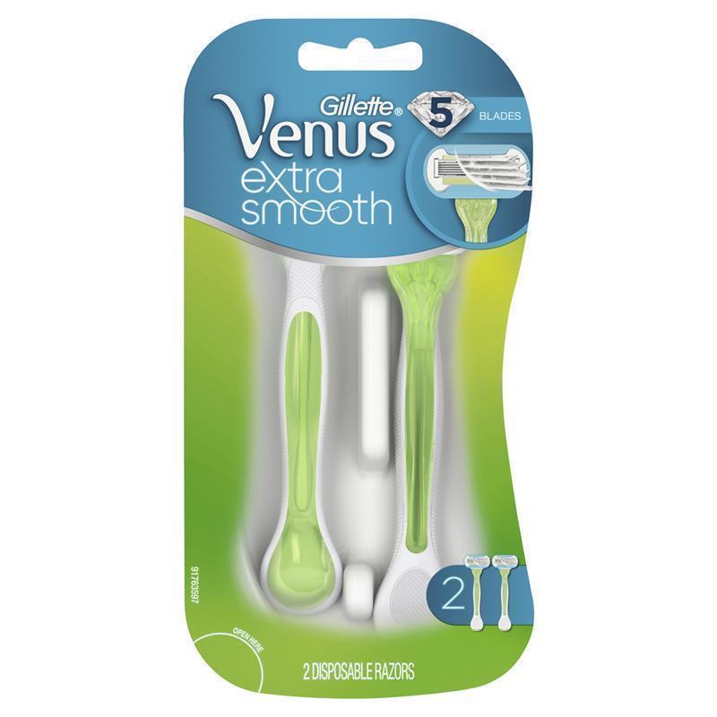 Gillette Venus Embrace Disposable Razors 2-Pack, 5-Blade, Sensitive Skin