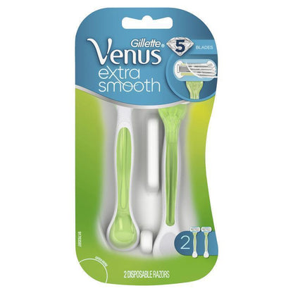 Gillette Venus Embrace Disposable Razors 2-Pack, 5-Blade, Sensitive Skin