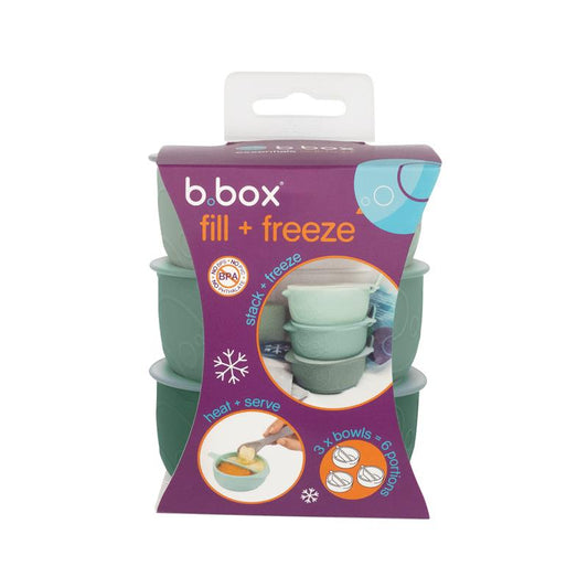 B.Box Fill n Freeze Pots 3 Pack 85ml Each - Perfect for Homemade Treats - Auzzistore