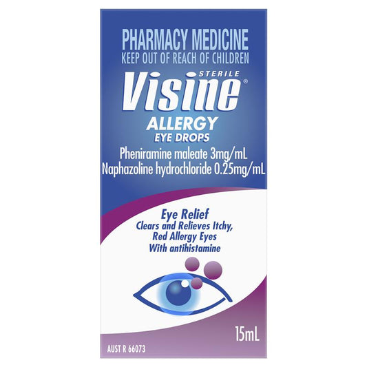 Visine Allergy Eye Drops 15mL - Fast Relief for Itchy, Red Eyes-Auzzi Store