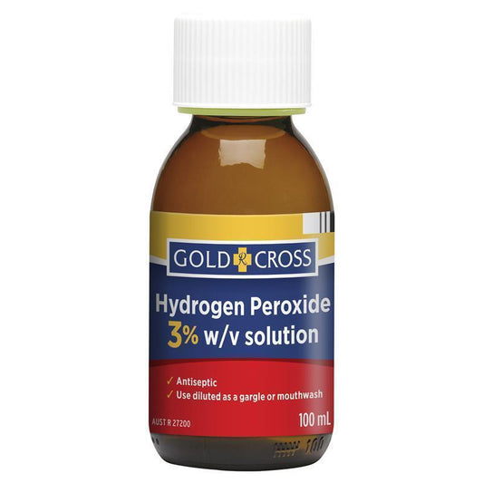 Hydrogen Peroxide 3% - Antiseptic Solution 100mL-Auzzi Store