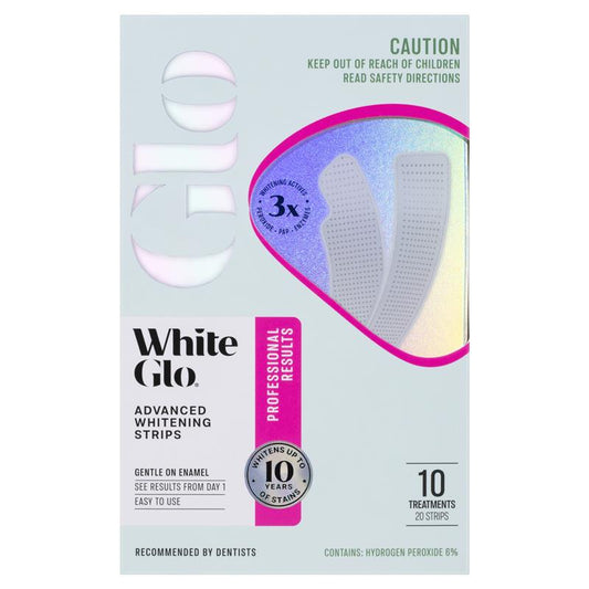 White Glo Advanced Whitening Strips - 20 Pack for Radiant Smiles – view 2