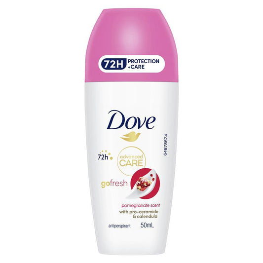 Dove Women Advanced Care Antiperspirant Deodorant 72h Roll On - Pomegranate 50ml-Auzzi Store
