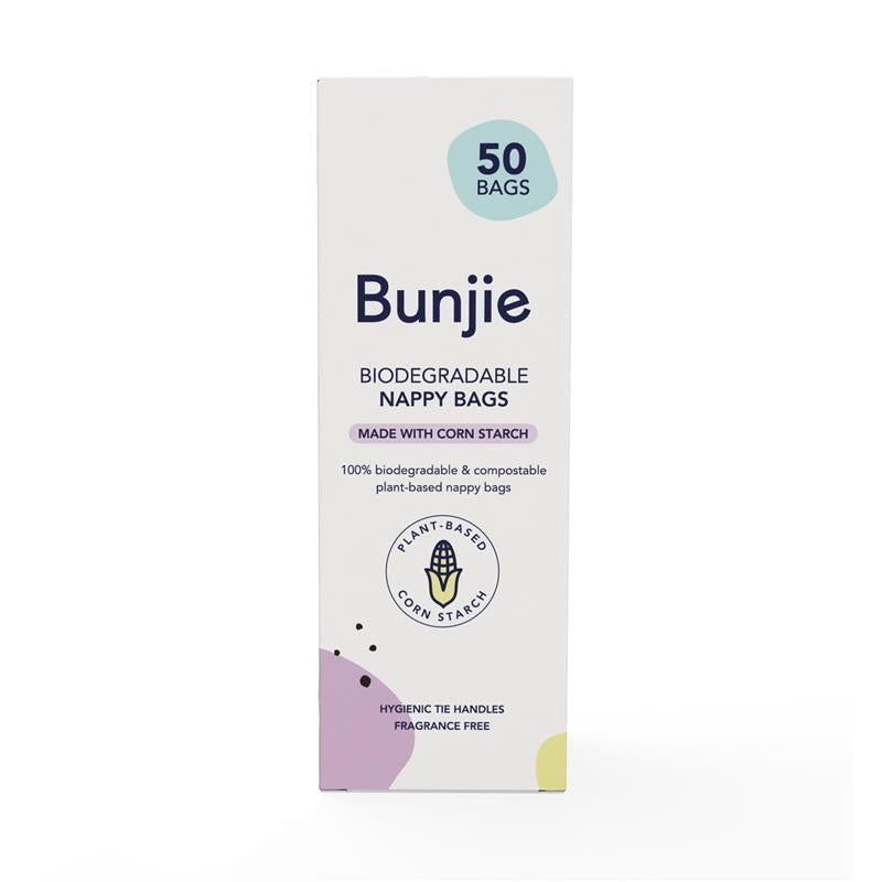 Bunjie Biodegradable Nappy Bags - 50 Pack