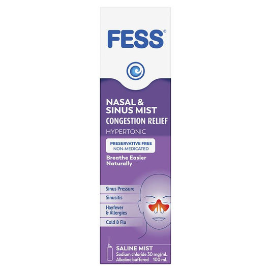 Fess Nasal & Sinus Saline Mist - 100ml-Auzzi Store