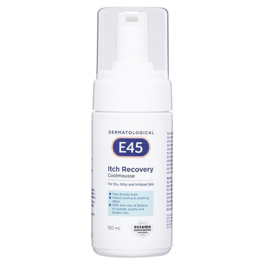 E45 Itch Recovery CoolMousse 100ml - Soothe Dry, Irritated Skin