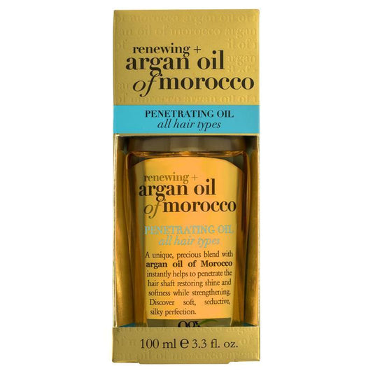 OGX Renewing Moroccan Argan Oil Penetrating Oil 100mL - Ultimate Hydration for All Hair Types - Auzzi Store