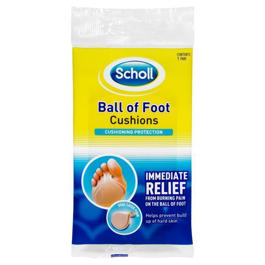 Scholl Ball of Foot Cushions - Dual Foam Insoles, 2-Pack