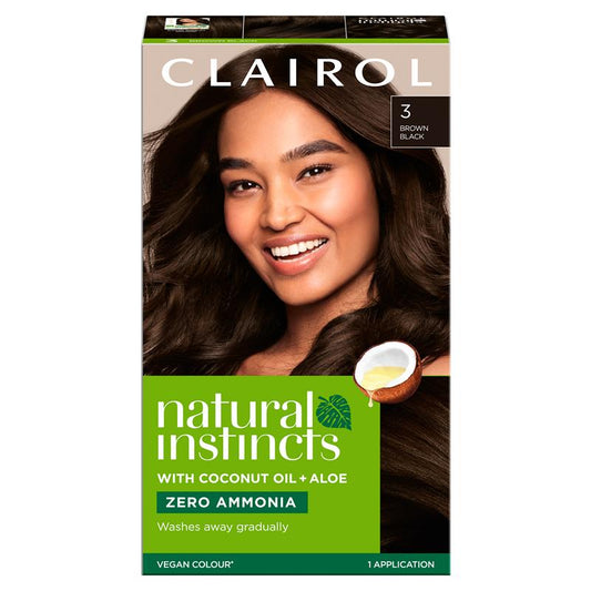 Natural Instincts 3 Ebony Mocha, Brown Black Semi Permanent Hair Colour 60ml - Eco-Friendly Choice - Auzzi Store