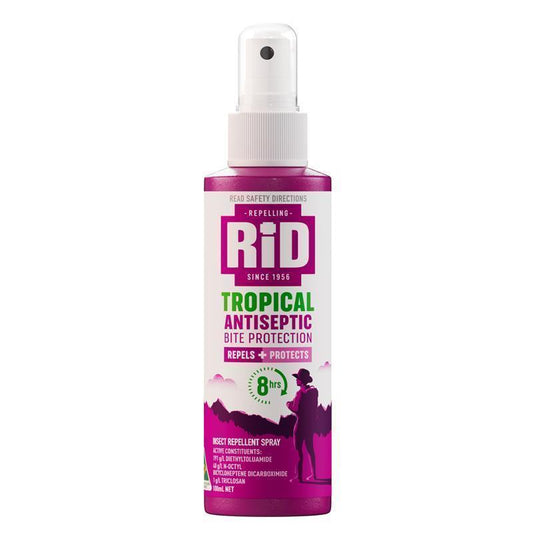 RID Tropical Strength Antiseptic Insect Repellent Pump Spray - 100ml-Auzzi Store