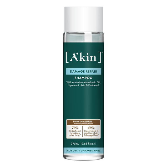 A'kin Damage Repair Shampoo 375ml - Revitalize Dry & Damaged Hair - Auzzistore