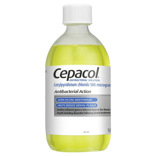Cepacol Antibacterial Mouthwash - Original Flavor 500mL-Auzzi Store
