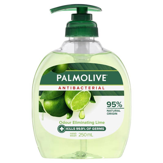 Palmolive Antibacterial Odour Neutralising Liquid Hand Wash Lime Pump 250mL - Gentle & Effective Clean-Auzzi Store