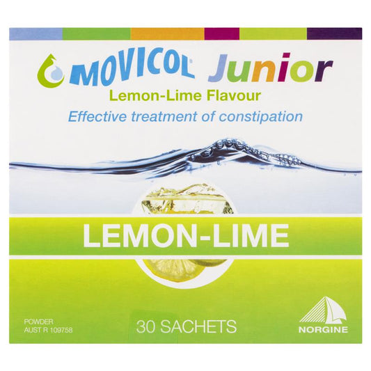 Movicol Junior Lemon Lime - 30 Sachets for Constipation Relief-Auzzi Store