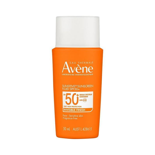 Avene Sunsitive Sunscreen Fluid SPF 50+ 50ml - Lightweight Protection