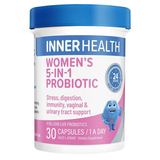Inner Health Women's 5-in-1 Probiotic 30 Capsules - Comprehensive Support for Women's Health